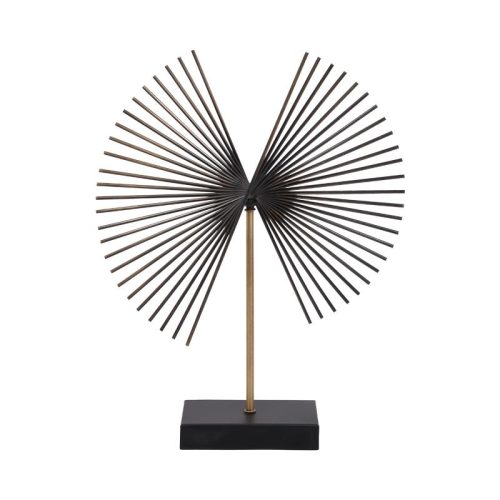 ΕΠΙΤΡΑΠΕΖΙΟ ΜΕΤΑΛΛΙΚΟ ΔΙΑΚΟΣΜΗΤΙΚΟ Fylliana Windmill ΜΠΡΟΝΖΕ ΧΡΩΜΑ 38x10x43 sls