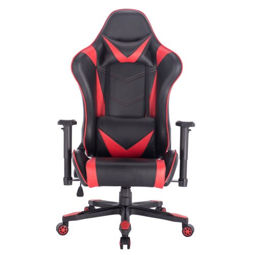 ΚΑΡΕΚΛΑ ΓΡΑΦΕΙΟΥ-GAMING Fylliana 9880 ΜΑΥΡΟ ΜΕ ΚΟΚΚΙΝΟ ΤΕΧΝΟΔΕΡΜΑ 70.5x71x128εκ