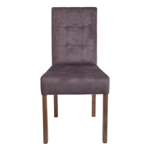ΚΑΡΕΚΛΑ ΤΡΑΠΕΖΑΡΙΑΣ Fylliana Τ-12 Domenic ΚΑΦΕ ΥΦΑΣΜΑ GREY OAK ΠΟΔΙΑ 45x45x90εκ