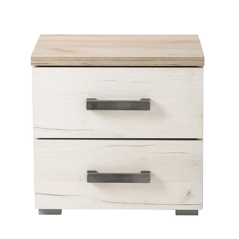 ΚΟΜΟΔΙΝΟ Kent ΝΟ GREY OAK/WHITE OAK 45x34x43εκ