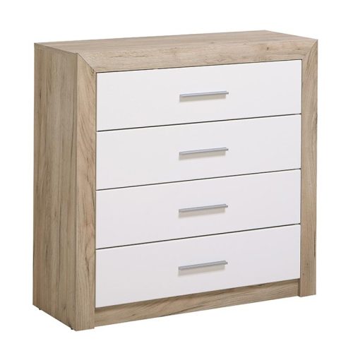 ΚΟΜΟΤΑ-ΣΥΡΤΑΡΙΕΡΑ  Etna 4F Grey Oak - Λευκή Λάκα 93x35x90.5εκ