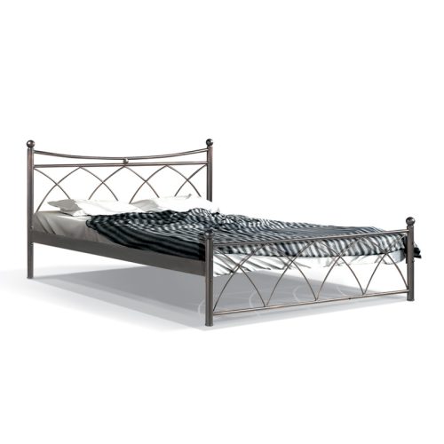 ΚΡΕΒΑΤΙ ΣΙΔΕΡΕΝΙΟ Fylliana ΚΑΦΕ HERMES 120x200εκ