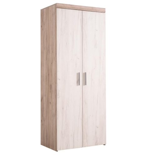ΝΤΟΥΛΑΠΑ 2Κ Arno Grey Oak-White Oak 80x55x202εκ