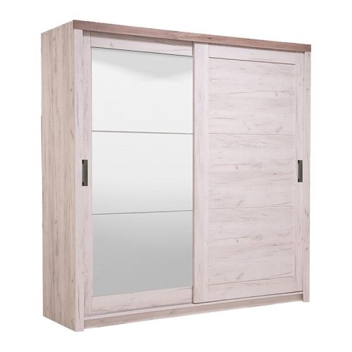 ΝΤΟΥΛΑΠΑ Kent 225 ΜΕ ΚΑΘΡΕΦΤΗ White Oak-Grey Oak 223.5x67x227cm