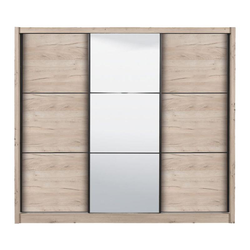 ΝΤΟΥΛΑΠΑ NAVARA ΜΕ ΚΑΘΡΕΦΤΗ 245 OG GREY OAK 242x60x215,5εκ