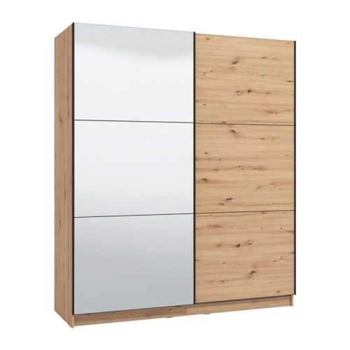 ΝΤΟΥΛΑΠΑ SIERRA 180 ΜΕ ΚΑΘΡΕΦΤΗ ARTISAN OAK 180x62.5x210εκ