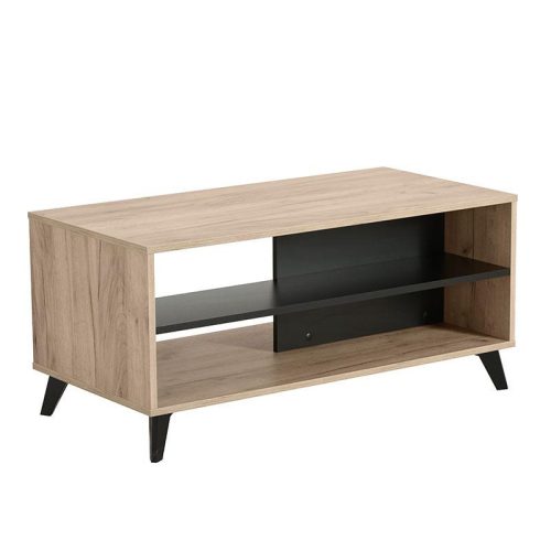 ΤΡΑΠΕΖΙ ΣΑΛΟΝΙΟΥ UMBRIA KS GREY OAK-ΜΑΥΡΟ 101x50x47εκ m.b.r