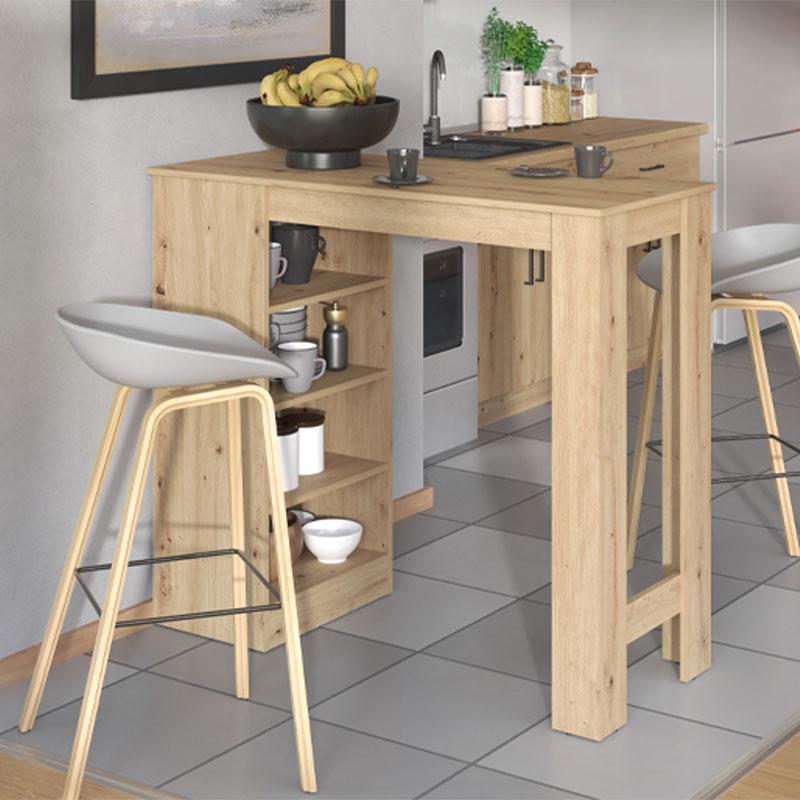 ΤΡΑΠΕΖΙ ΤΡΑΠΕΖΑΡΙΑΣ VALENCE ARTISAN OAK 120x50x105εκ