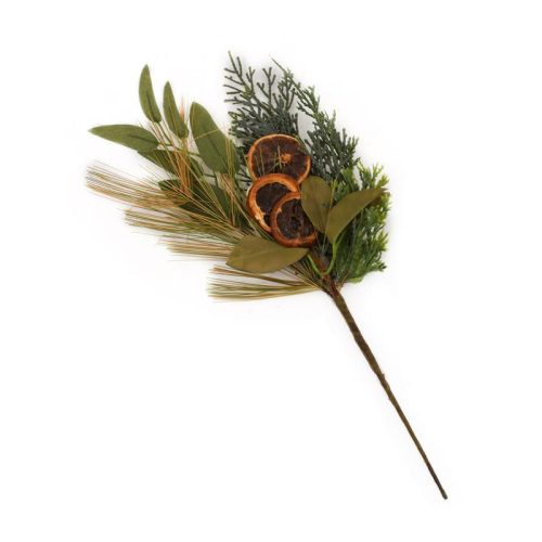 ΧΡΙΣΤΟΥΓΕΝΝΙΑΤΙΚΟ ΚΛΑΔΙ ΠΡΑΣΙΝΟ-ΠΟΡΤΟΚΑΛΙ 36εκ