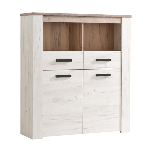ΒΙΤΡΙΝΑ Kent POP 2F GREY OAK-WHITE OAK 114x36x127εκ knt