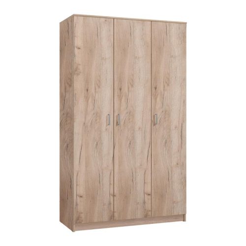 ΝΤΟΥΛΑΠΑ HANA 3K GREY OAK 120x52x205εκ