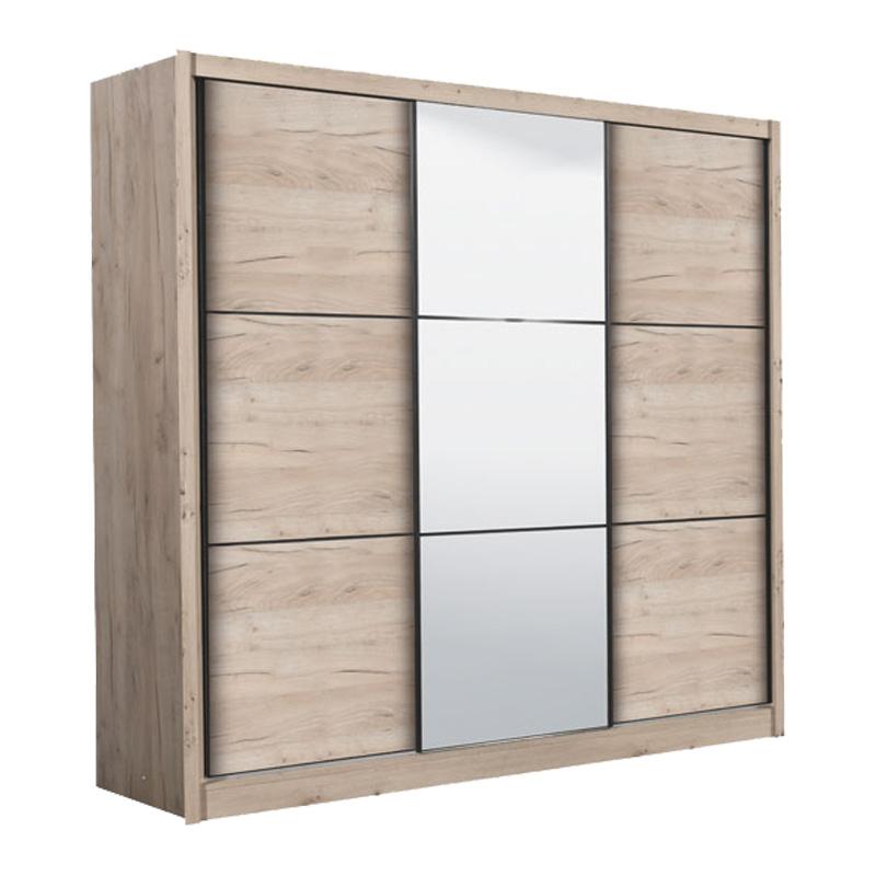 ΝΤΟΥΛΑΠΑ NAVARA ΜΕ ΚΑΘΡΕΦΤΗ 245 OG GREY OAK 242x60x215,5εκ
