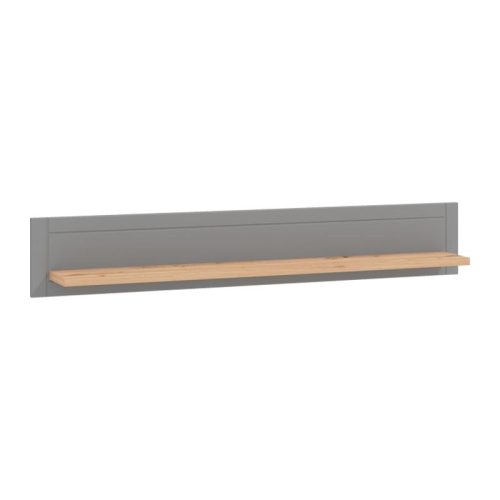 ΡΑΦΙ ΤΟΙΧΟΥ VALENCIA ARTISAN OAΚ-ΓΚΡΙ ΜΑΤ ΧΡΩΜΑ 146x19.5x24εκ