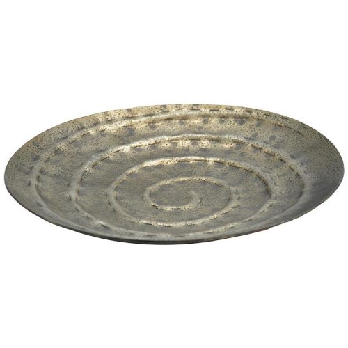 ΜΕΤΑΛΛΙΚΗ ΔΙΑΚΟΣΜΗΤΙΚΗ ΣΤΡΟΓΓΥΛΗ ΠΙΑΤΕΛΑ Fylliana FL828 ΑΝΤΙΚΕ ΧΡΥΣΟ ΧΡΩΜΑ 30x5εκ