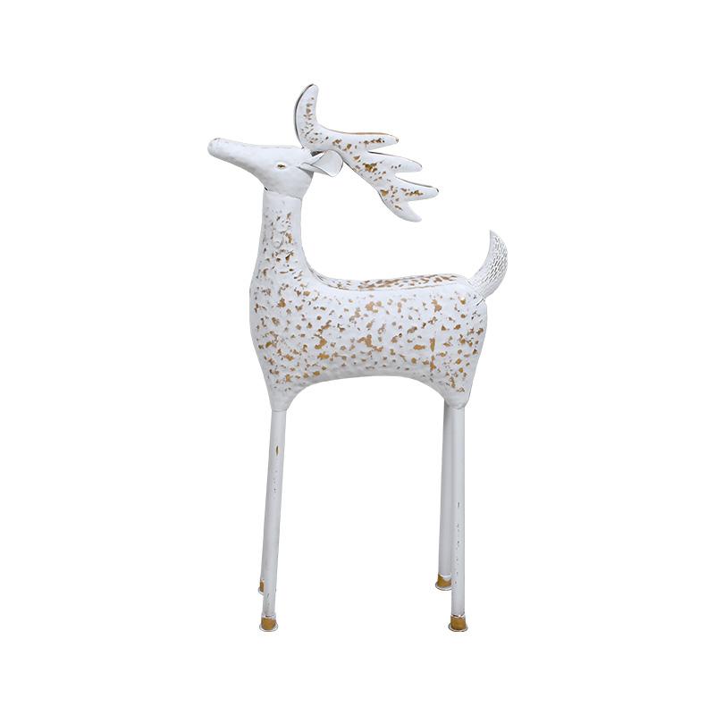 ΜΕΤΑΛΛΙΚΟ ΧΡΙΣΤΟΥΓΕΝΝΙΑΤΙΚΟ ΔΙΑΚΟΣΜΗΤΙΚΟ FL259 Reindeer ΛΕΥΚΟ-ΜΠΕΖ ΧΡΩΜΑ 43x16x88εκ