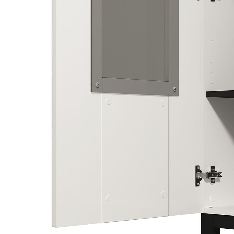 ΒΙΤΡΙΝΑ SARTHE 1K VS1 ΛΕΥΚΟ-ΜΑΥΡΟ-ΛΕΥΚΟ ΜΑΤ-ΜΑΥΡΟ MAT 58x35x204εκ n.t.v