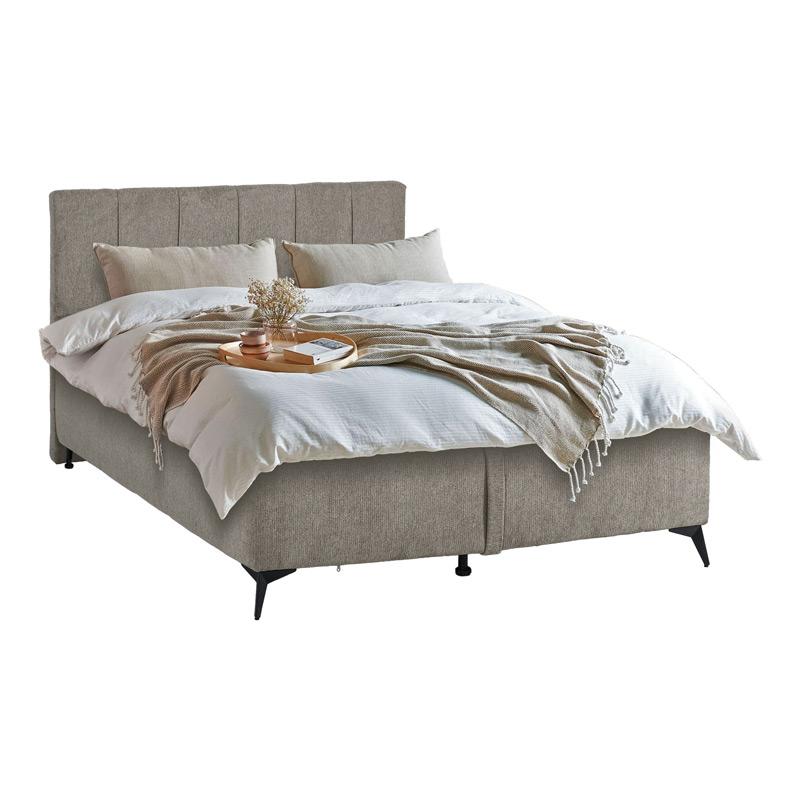 ΔΙΠΛΟ ΚΡΕΒΑΤΙ Fylliana David ΜΠΕΖ ΧΡΩΜΑ ΥΦΑΣΜΑΤΟΣ 172x211x118εκ (160x200)