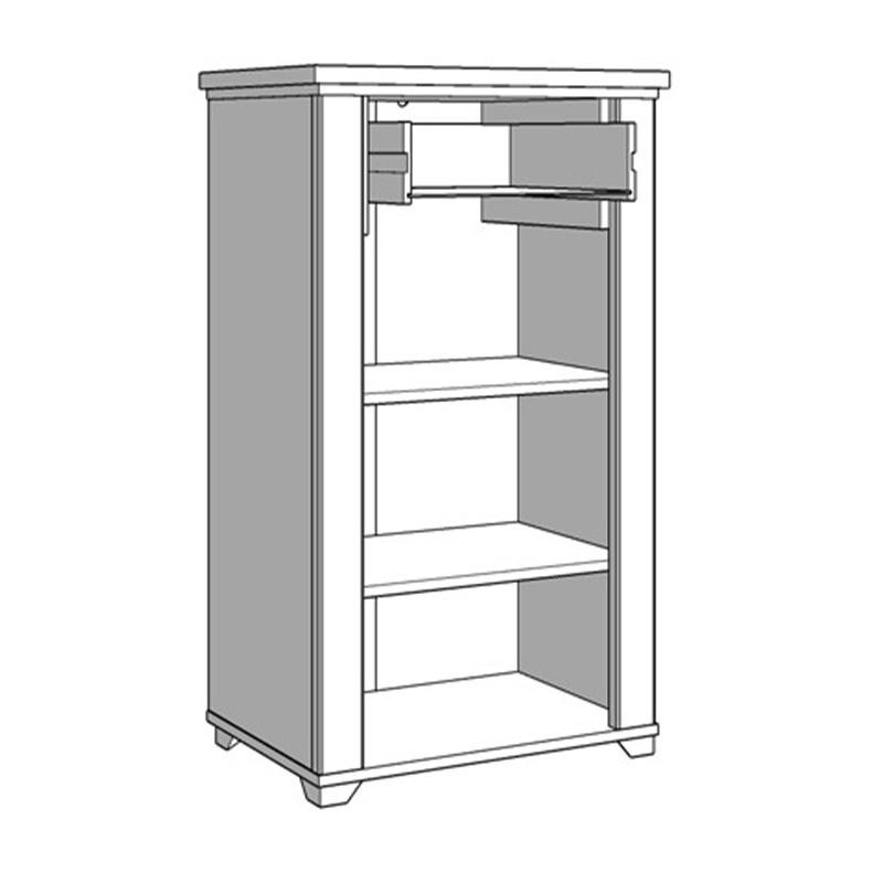 ΕΠΙΠΛΟ ΕΙΣΟΔΟΥ VALENCIA ΛΕΥΚΟ-ARTISAN OAΚ-ΛΕΥΚΟ ΜΑΤ ΧΡΩΜΑ 60,5x41x105εκ fxtr