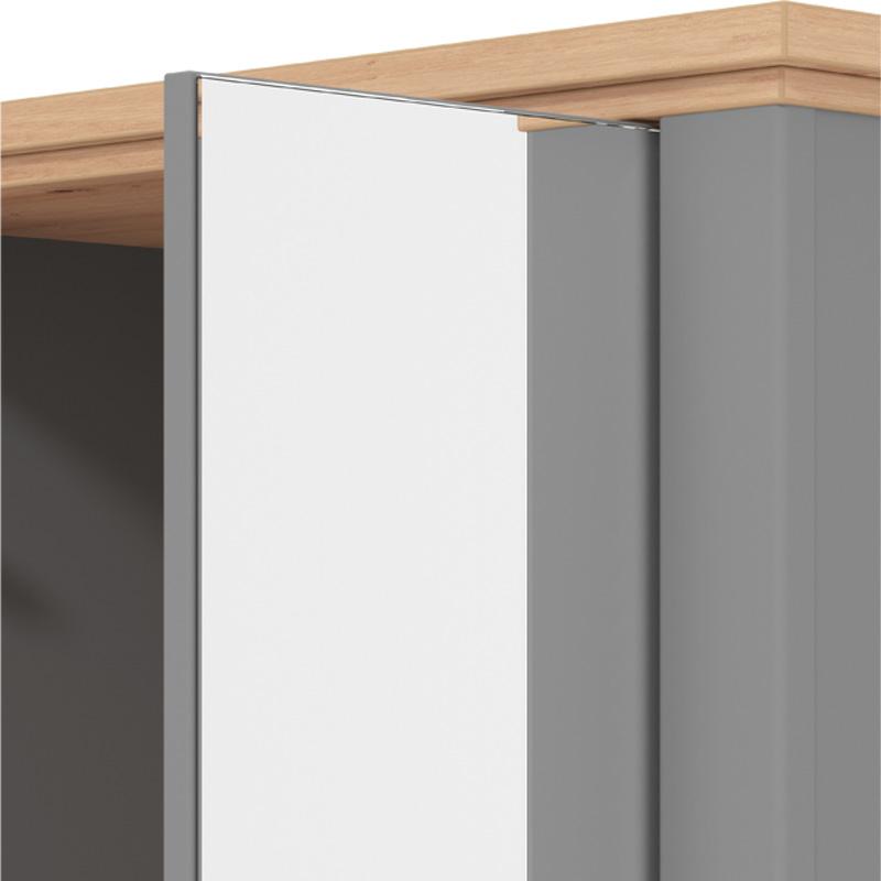 ΕΠΙΠΛΟ ΕΙΣΟΔΟΥ VALENCIA P2 OG ΓΚΡΙ ΓΡΑΦΙΤΗΣ-ARTISAN OAΚ-ΓΚΡΙ ΜΑΤ 75x41x194,5εκ fxtr