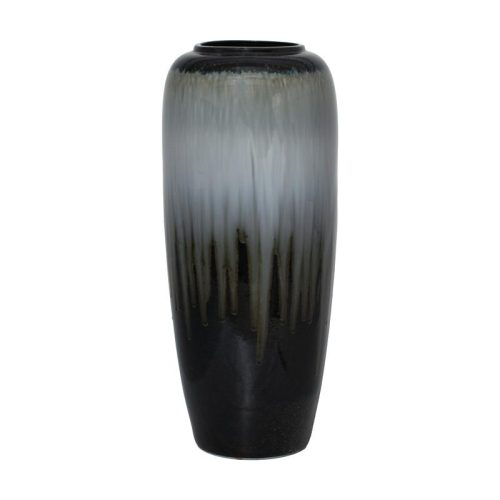 ΚΕΡΑΜΙΚΟ ΒΑΖΟ ΔΑΠΕΔΟΥ Fylliana FLΒ6026 ΜΑΥΡΟ-ΓΚΡΙ ΧΡΩΜΑ 26x60εκ