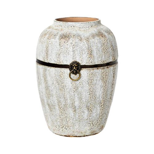 ΚΕΡΑΜΙΚΟ ΒΑΖΟ ΔΑΠΕΔΟΥ Fylliana ΓΚΡΙ ΧΡΩΜΑ 40εκ