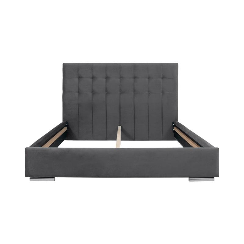 ΚΡΕΒΑΤΙ Fylliana "New Cagliari" ΓΚΡΙ ΧΡΩΜΑ 99x214x115εκ (90x200)