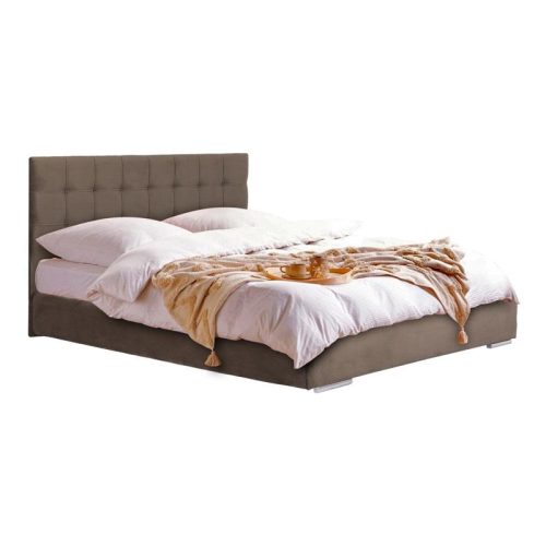 ΚΡΕΒΑΤΙ Fylliana "New Cagliari" ΜΠΕΖ ΚΑΦΕ ΧΡΩΜΑ 129x214x115εκ (120x200)