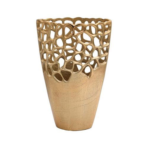 ΜΕΤΑΛΛΙΚΟ ΒΑΖΟ Fylliana FL8852 ΧΡΥΣΟ ΧΡΩΜΑ 24x14x39εκ