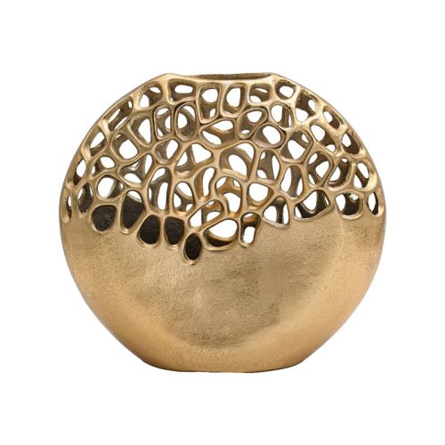 ΜΕΤΑΛΛΙΚΟ ΒΑΖΟ Fylliana FL8858 ΧΡΥΣΟ ΧΡΩΜΑ 30x8x27εκ