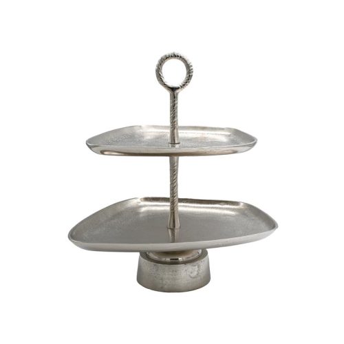 ΜΕΤΑΛΛΙΚΟΣ ΔΙΑΚΟΣΜΗΤΙΚΟΣ ΔΙΩΡΟΦΟΣ ΔΙΣΚΟΣ Fylliana FL11395 ΑΣΗΜΙ ΧΡΩΜΑ 42x35x45εκ