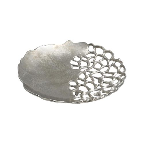 ΜΕΤΑΛΛΙΚΟΣ ΔΙΑΚΟΣΜΗΤΙΚΟΣ ΔΙΣΚΟΣ Fylliana FL8847 ΑΣΗΜΙ ΧΡΩΜΑ 33x33x5εκ