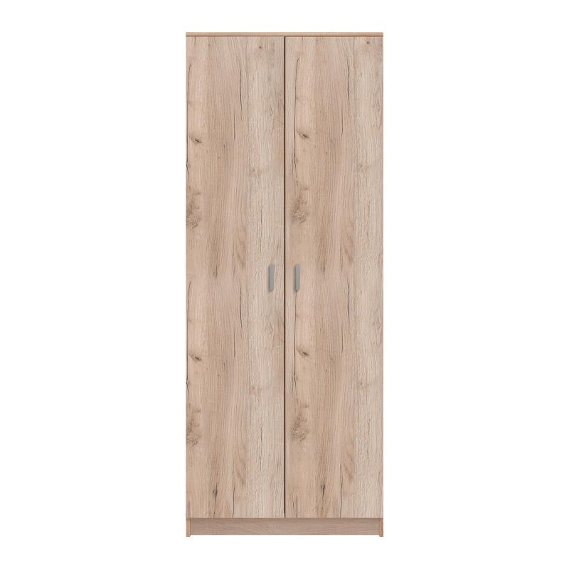ΝΤΟΥΛΑΠΑ HANA 2Κ GREY OAK 80x52x205εκ