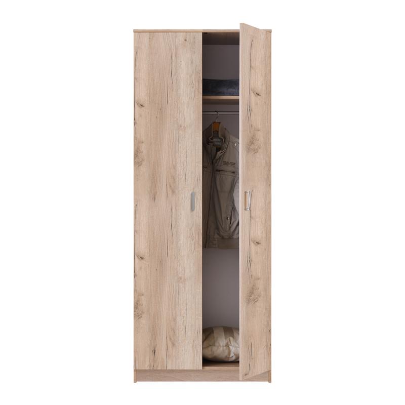 ΝΤΟΥΛΑΠΑ HANA 2Κ GREY OAK 80x52x205εκ