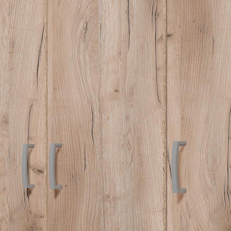 ΝΤΟΥΛΑΠΑ HANA 3K GREY OAK 120x52x205εκ