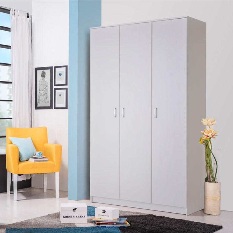 ΝΤΟΥΛΑΠΑ HANA 3K ΛΕΥΚΟ ΧΡΩΜΑ 120x52x205