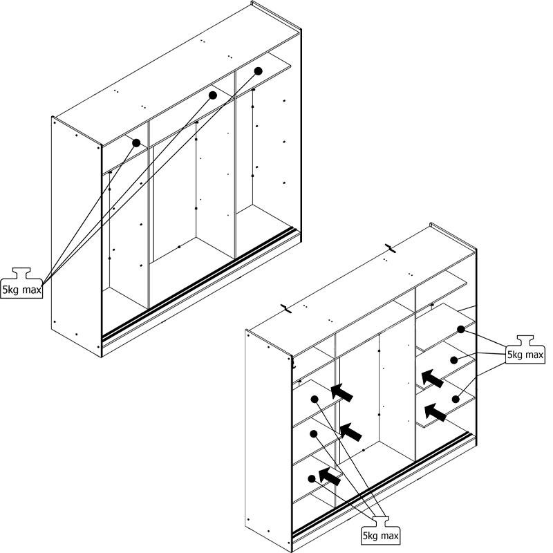 ΝΤΟΥΛΑΠΑ NAVARA ΜΕ ΚΑΘΡΕΦΤΗ 245 OG ARTISAN OAK 242x60x215,5εκ