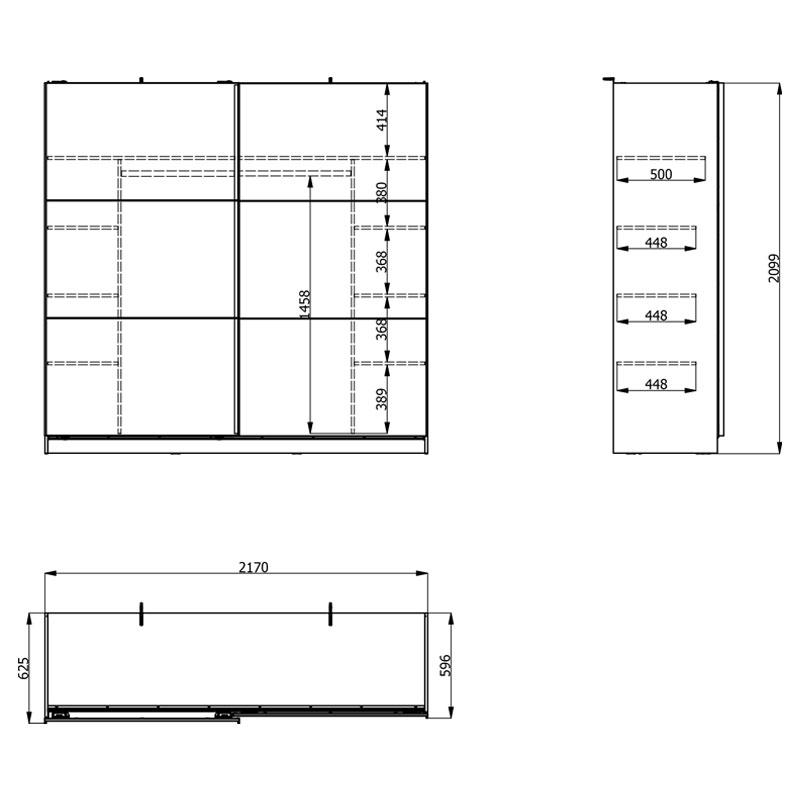 ΝΤΟΥΛΑΠΑ SIERRA 220 ARTISAN OAK 217x62.5x210εκ