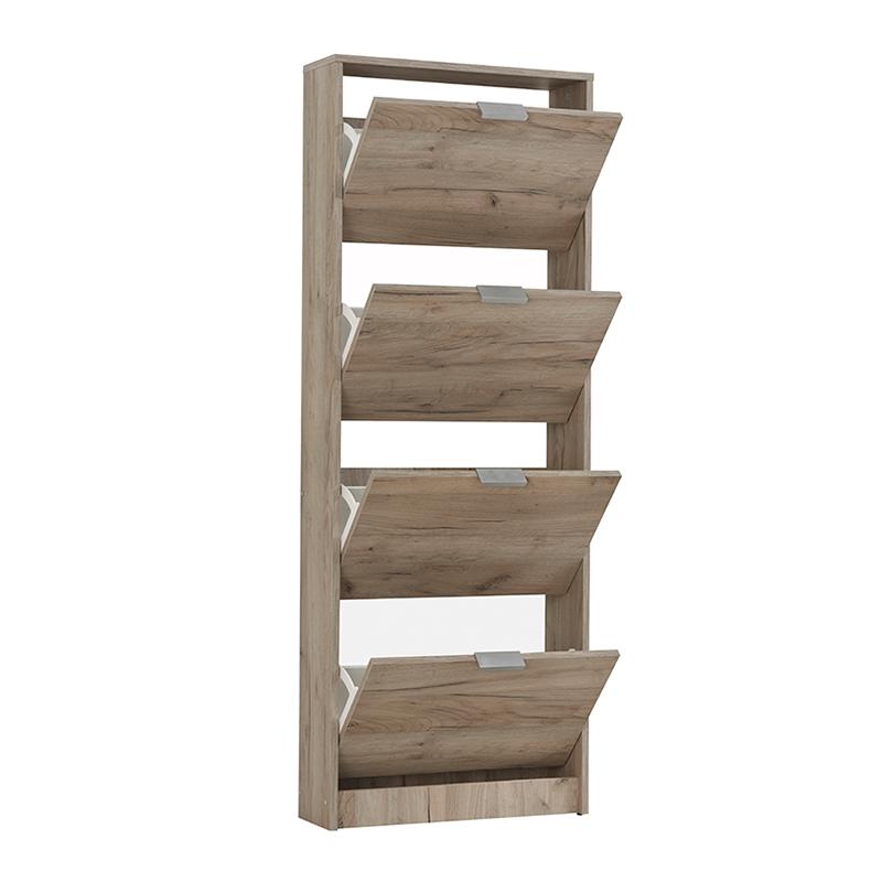 ΠΑΠΟΥΤΣΟΘΗΚΗ Hugo 24 Grey Oak 67x28x155εκ