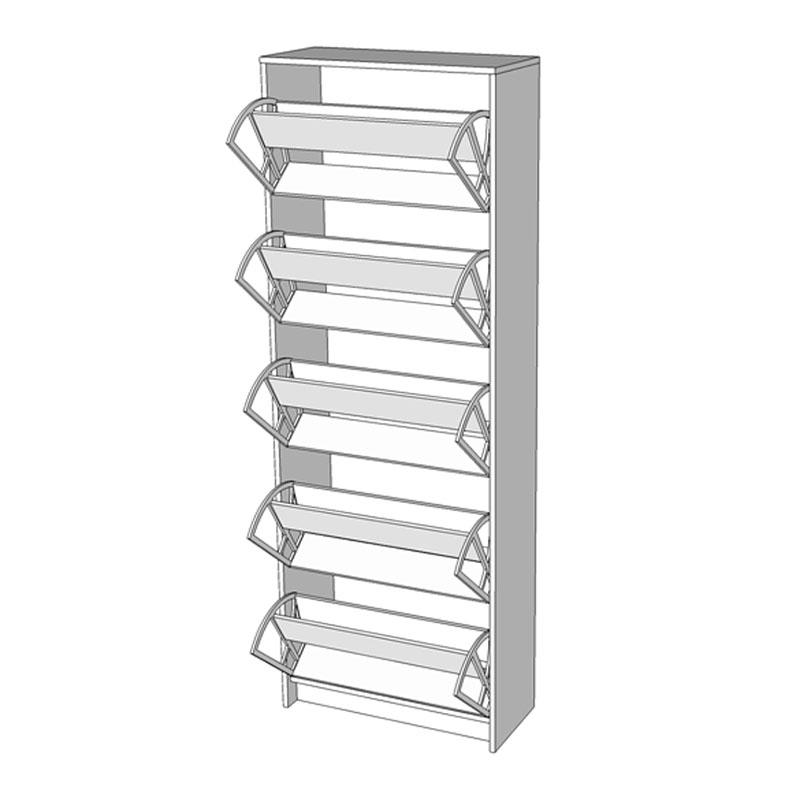 ΠΑΠΟΥΤΣΟΘΗΚΗ Hugo 25 Sonoma ΜΕ ΚΑΘΡΕΦΤΗ 67x28x191,5εκ