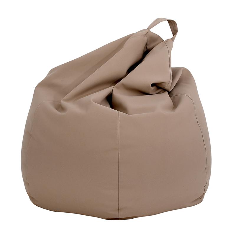 ΣΤΡΟΓΓΥΛΟ ΠΟΥΦ-ΣΚΑΜΠΟ Fylliana Lazy ΚΑΦΕ ΧΡΩΜΑ 110x90εκ