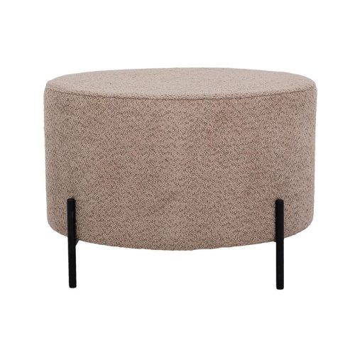 ΣΤΡΟΓΓΥΛΟ ΣΚΑΜΠΟ Fylliana Kristal CAPPUCCINO ΧΡΩΜΑ 60x40εκ