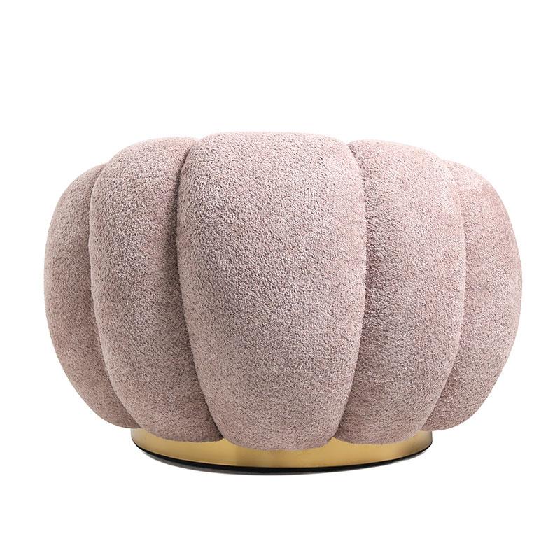 ΠΕΡΙΣΤΡΕΦΟΜΕΝΗ ΥΦΑΣΜΑΤΙΝΗ ΠΟΛΥΘΡΟΝΑ Fylliana Delori ΡΟΖ ΥΦΑΣΜΑ 98x97x69εκ