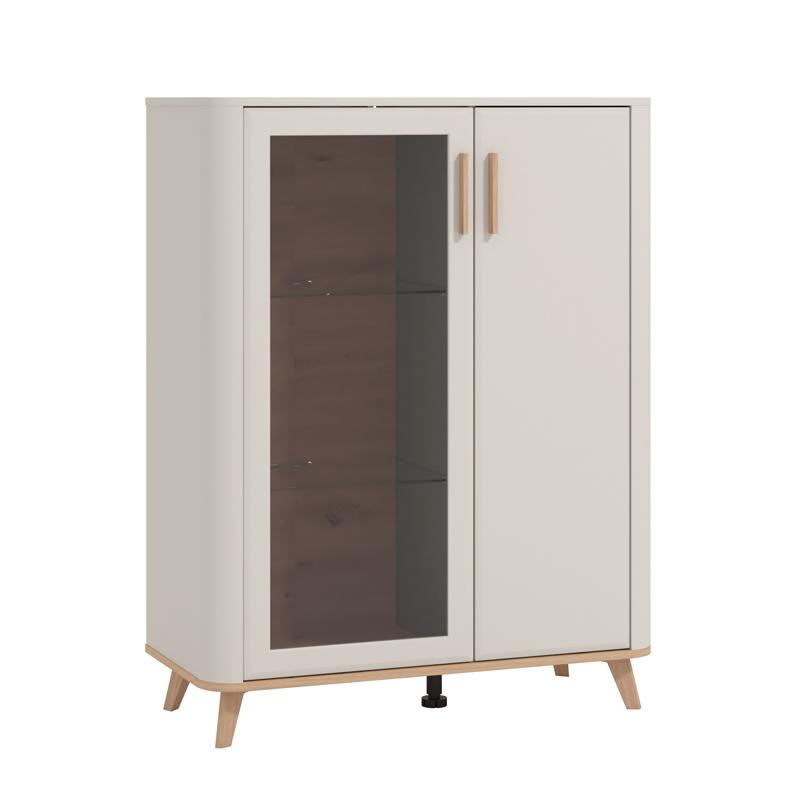 ΒΙΤΡΙΝΑ DARWEN 2K VS1 117 CASHMERE/ARTISAN OAK/CASHMERE MATT FOIL 90x40x117εκ