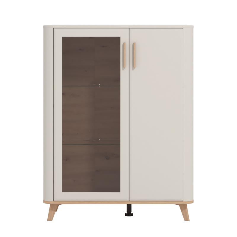 ΒΙΤΡΙΝΑ DARWEN 2K VS1 117 CASHMERE/ARTISAN OAK/CASHMERE MATT FOIL 90x40x117εκ