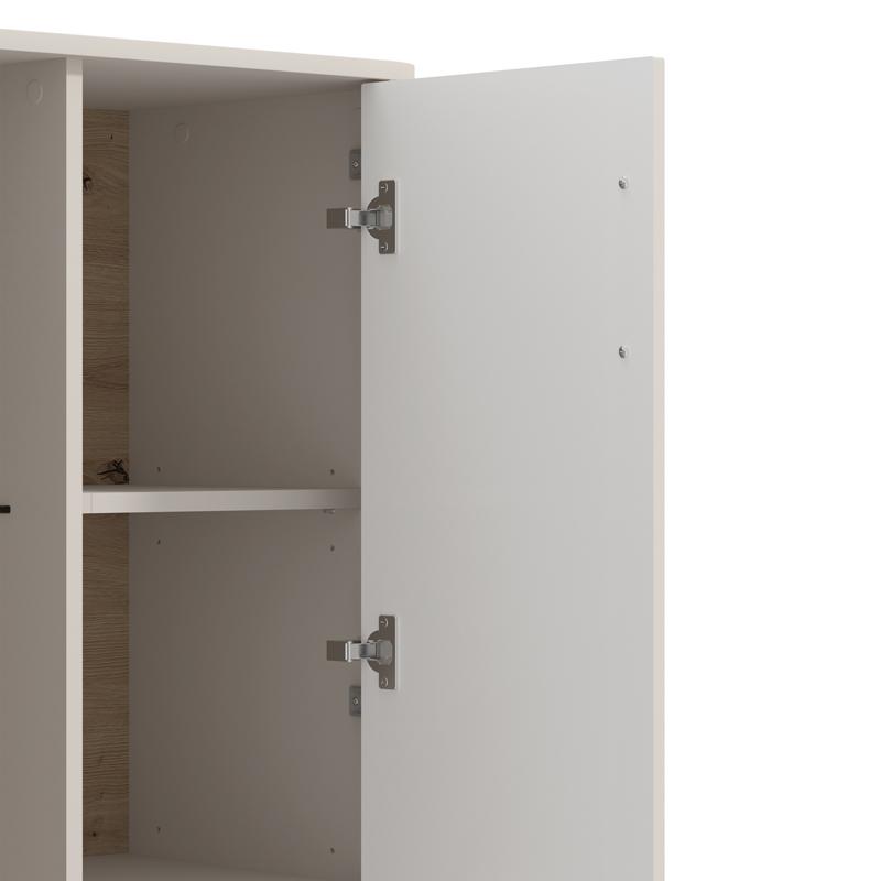 ΒΙΤΡΙΝΑ DARWEN 2K VS1 117 CASHMERE/ARTISAN OAK/CASHMERE MATT FOIL 90x40x117εκ