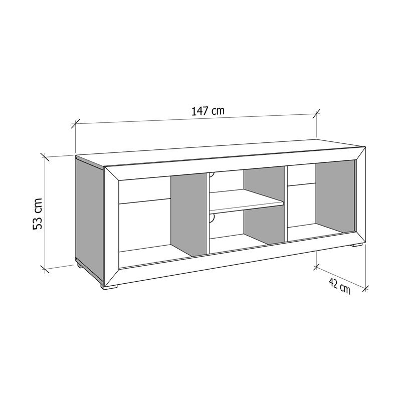 ΕΠΙΠΛΟ ΤΗΛΕΟΡΑΣΗΣ WARWICK 147 3K2V CASHMERE/CASHMERE MATT FOIL 148x42x54εκ