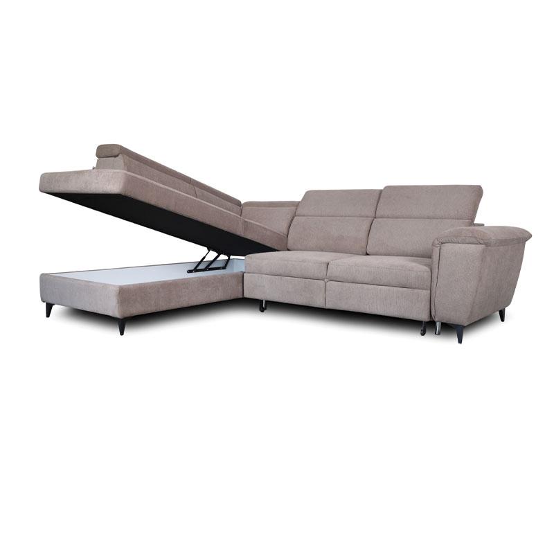 ΚΑΝΑΠΕΣ ΑΡΙΣΤΕΡΗ ΓΩΝΙΑ Fylliana Alessia ΜΠΕΖ ΥΦΑΣΜΑ 284x216x100εκ