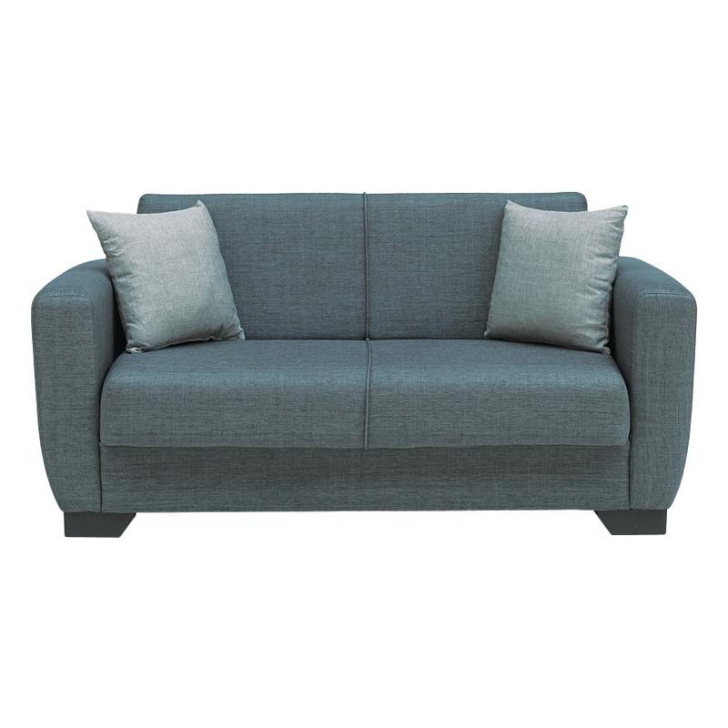 ΚΑΝΑΠΕΣ-ΚΡΕΒΑΤΙ ΔΙΘΕΣΙΟΣ Fylliana New Dolce ΓΚΡΙ ΜΕ ΑΝΟΙΧΤΟ ΓΚΡΙ ΜΑΞΙΛΑΡΙΑ 168x85x85εκ