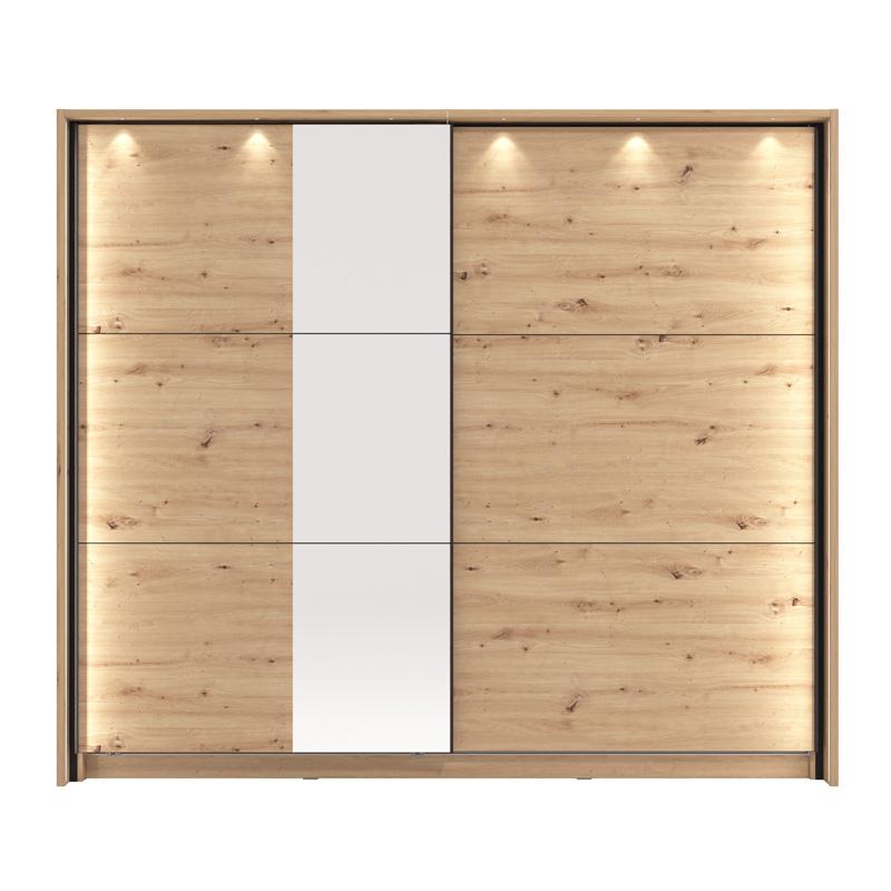 ΝΤΟΥΛΑΠΑ SIERRA 240 ΜΕ ΚΑΘΡΕΦΤΗ ARTISAN OAK ΧΡΩΜΑ 237x63x210εκ