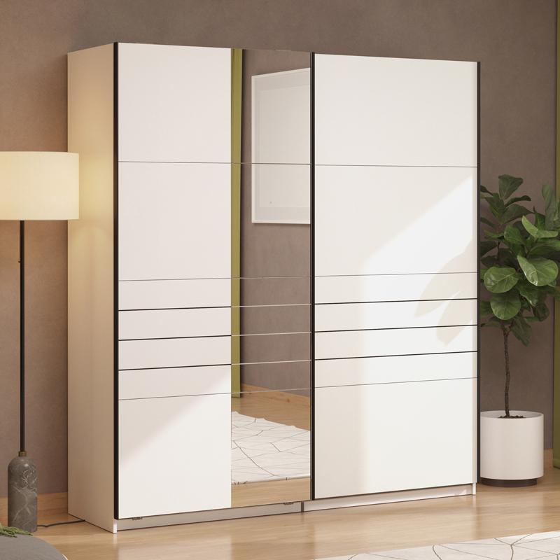 ΝΤΟΥΛΑΠΑ VEYMONT 200 OG h217 ΛΕΥΚΟ ΧΡΩΜΑ 195x61x218εκ